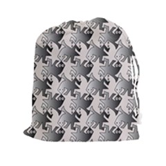 Seamless Tessellation Background Drawstring Pouch (xxl) by Pakrebo