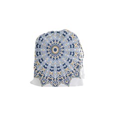 Arabesque Mandala Decorative Drawstring Pouch (small) by Pakrebo