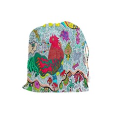 Supersonic Key West Gypsy Blast Drawstring Pouch (large) by chellerayartisans