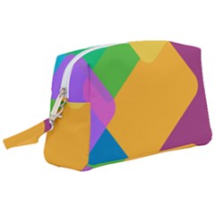Geometry Nothing Color Wristlet Pouch Bag (large) by Mariart