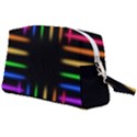 Neon Light Abstract Pattern Wristlet Pouch Bag (Large) View2