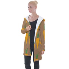 Healthy Fresh Carrot Longline Hooded Cardigan by HermanTelo
