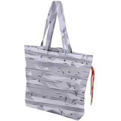 Confetti Music Art Modern Drawstring Tote Bag by Bajindul