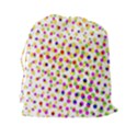 Illustration Abstract Pattern Polka Dot Drawstring Pouch (XXL) View2