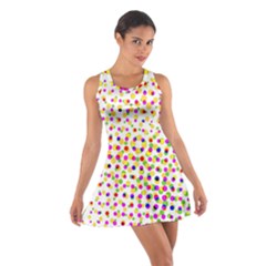 Illustration Abstract Pattern Polka Dot Cotton Racerback Dress by Pakrebo