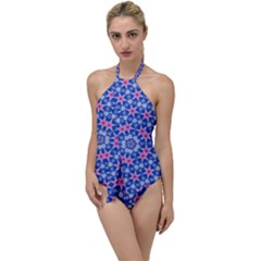 Digital Art Art Artwork Abstract Star Go With The Flow One Piece Swimsuit by Pakrebo