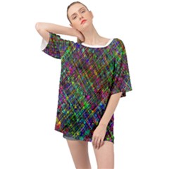 Pattern Artistically Oversized Chiffon Top by HermanTelo