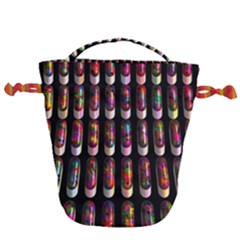 Texture Abstract Drawstring Bucket Bag by HermanTelo