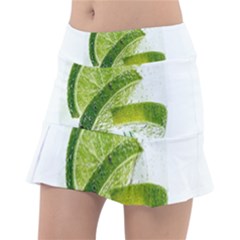 Lime Club Soda Drink Cocktail Tennis Skirt by Pakrebo