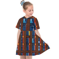 Architecture Color Colour Windows Kids  Sailor Dress by Pakrebo