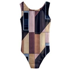 Architectural Design Architecture Building Colors Kids  Cut-out Back One Piece Swimsuit by Pakrebo
