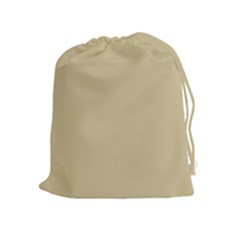 Cream Drawstring Pouch (xl) by designsbyamerianna