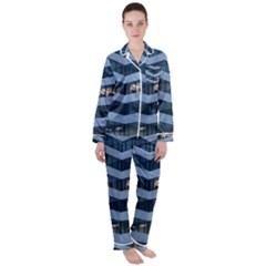 Architectural Design Architecture Building Business Satin Long Sleeve Pyjamas Set by Pakrebo