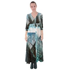 Architectural Design Architecture Building Business Button Up Maxi Dress by Pakrebo