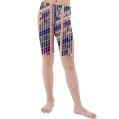 Low Angle Photography Of Beige And Blue Building Kids  Mid Length Swim Shorts by Pakrebo