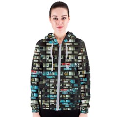 Architectural Design Architecture Building Cityscape Women s Zipper Hoodie by Pakrebo