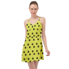 Yellow Eyes Summer Time Chiffon Dress by snowwhitegirl