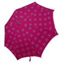Pink Pattern Squares Hook Handle Umbrellas (Large) View2