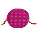 Pink Pattern Squares Drawstring Bucket Bag View3
