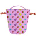 Slot Machine Wallpaper Drawstring Bucket Bag View1
