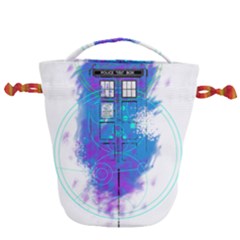 Tattoo Tardis Seventh Doctor Doctor Drawstring Bucket Bag by Sudhe