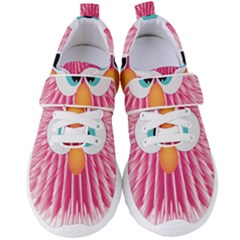 Bird Fluffy Animal Cute Feather Pink Women s Velcro Strap Shoes by Sudhe