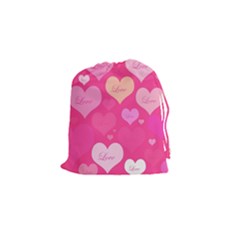 Heartsoflove Drawstring Pouch (small) by designsbyamerianna