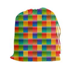 Background Colorful Abstract Drawstring Pouch (xxl) by Simbadda