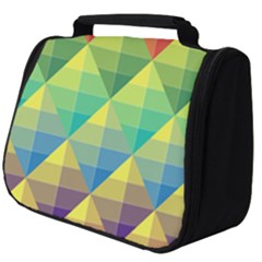 Background Colorful Geometric Full Print Travel Pouch (big) by Simbadda