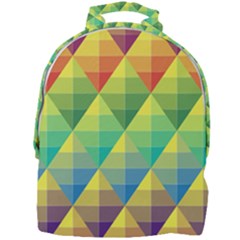 Background Colorful Geometric Mini Full Print Backpack by Simbadda