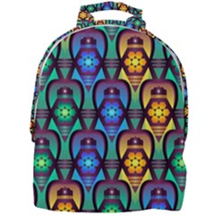 Pattern Background Bright Blue Mini Full Print Backpack by Simbadda