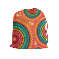 Background Texture Mosaic Drawstring Pouch (xl) by Simbadda