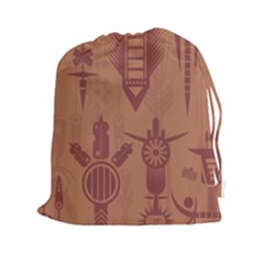 Background Non Seamless Pattern Drawstring Pouch (xxl) by Simbadda