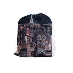Architecture Buildings City Drawstring Pouch (large) by Simbadda