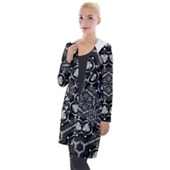 Fractal Science Art Technology Hooded Pocket Cardigan by Simbadda