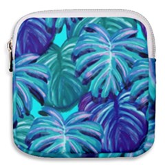 Leaves Tropical Palma Jungle Mini Square Pouch by Simbadda