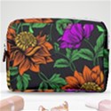 Floral Background Drawing Make Up Pouch (Medium) View1