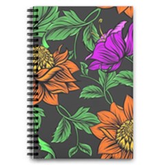 Floral Background Drawing 5 5  X 8 5  Notebook by Simbadda