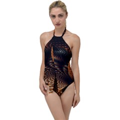 Fractals Fantasy Image Art Go With The Flow One Piece Swimsuit by Simbadda