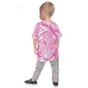 Marble Painting Texture Pattern Pink Kids  Raglan Tee View2