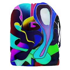 Curvy Collage Drawstring Pouch (xxxl) by bloomingvinedesign
