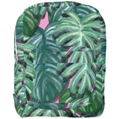 Painting Leaves Tropical Jungle Full Print Backpack by Simbadda