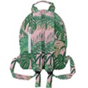 Tropical Greens Leaves Design Mini Full Print Backpack View2