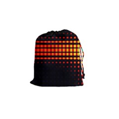 Signal Background Pattern Light Drawstring Pouch (small) by Sudhe