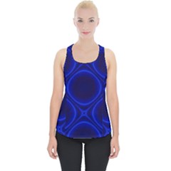 Abstract Background Design Blue Black Piece Up Tank Top by Sudhe