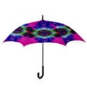 Abstract Art Fractal Creative Pink Hook Handle Umbrellas (Small) View3