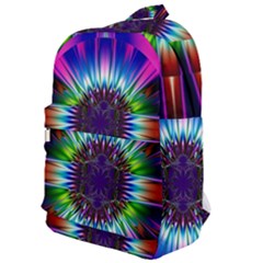 Abstract Art Fractal Creative Pink Classic Backpack by Sudhe