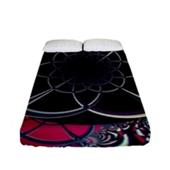 Fractal Artwork Abstract Background Art Pattern Fitted Sheet (full/ Double Size) by Sudhe