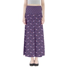 Background Texture Design Geometric 3d Full Length Maxi Skirt by Sudhe