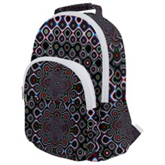 Digital Art Background Design Rounded Multi Pocket Backpack by Sudhe